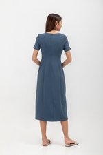 ALORA PANELLED MIDI DRESS