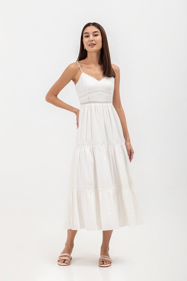 ZENYA LACE TRIM CAMISOLE MAXI DRESS