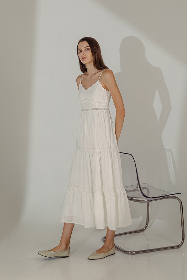 ZENYA LACE TRIM CAMISOLE MAXI DRESS