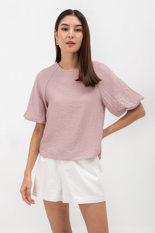 ILA RAGLAN PUFF SLEEVE TOP