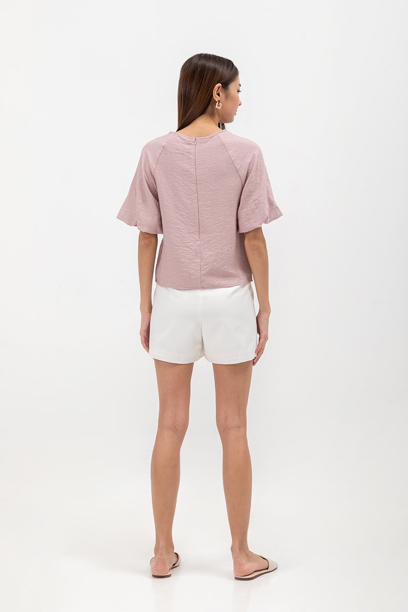 ILA RAGLAN PUFF SLEEVE TOP