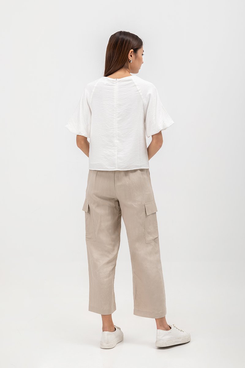 ILA RAGLAN PUFF SLEEVE TOP