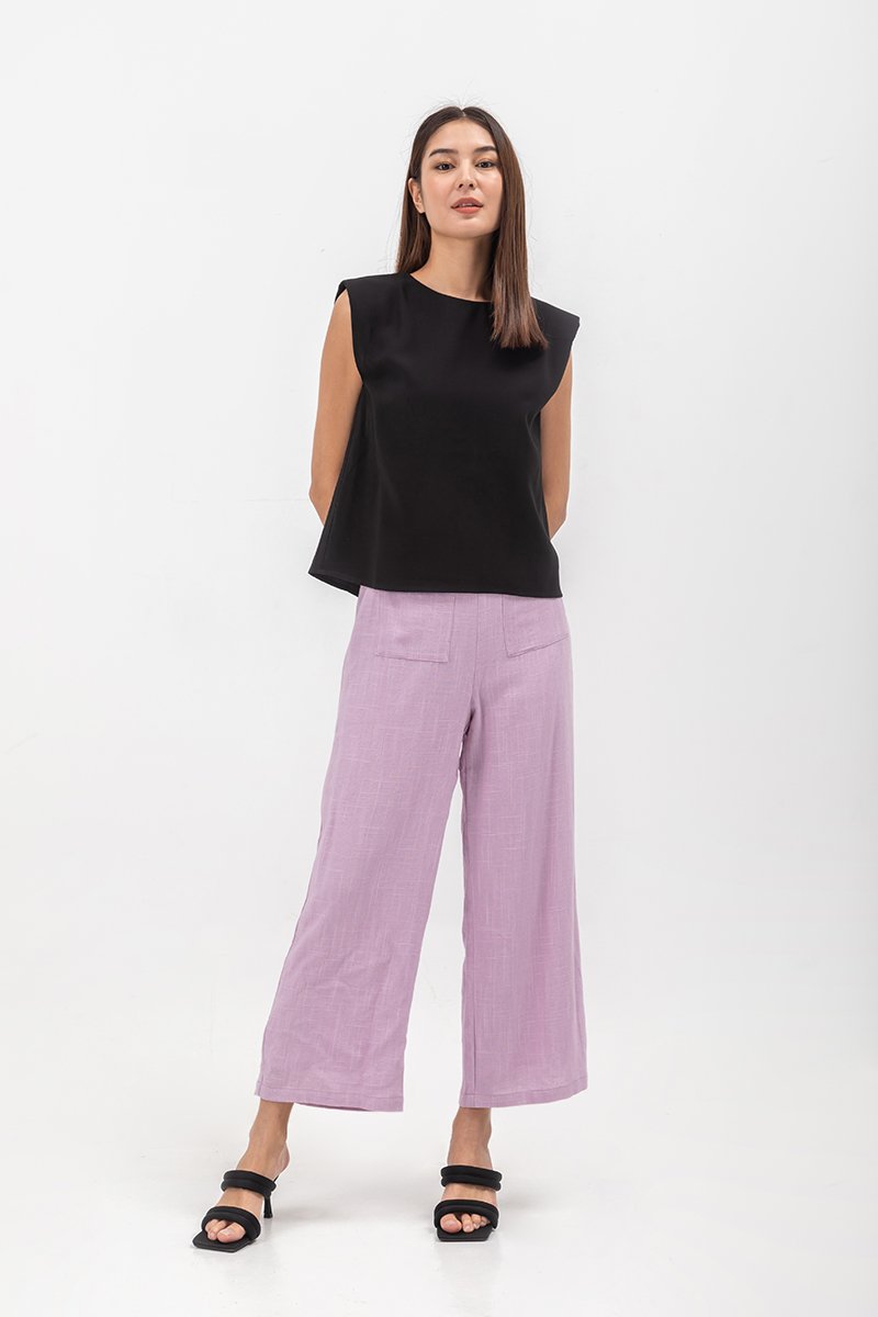 MARCIE SHOULDER PADDED TOP