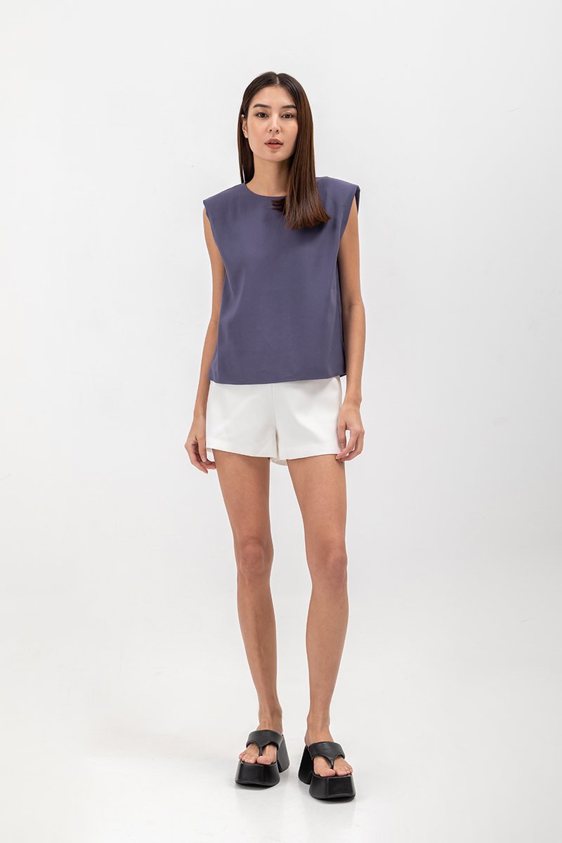 MARCIE SHOULDER PADDED TOP