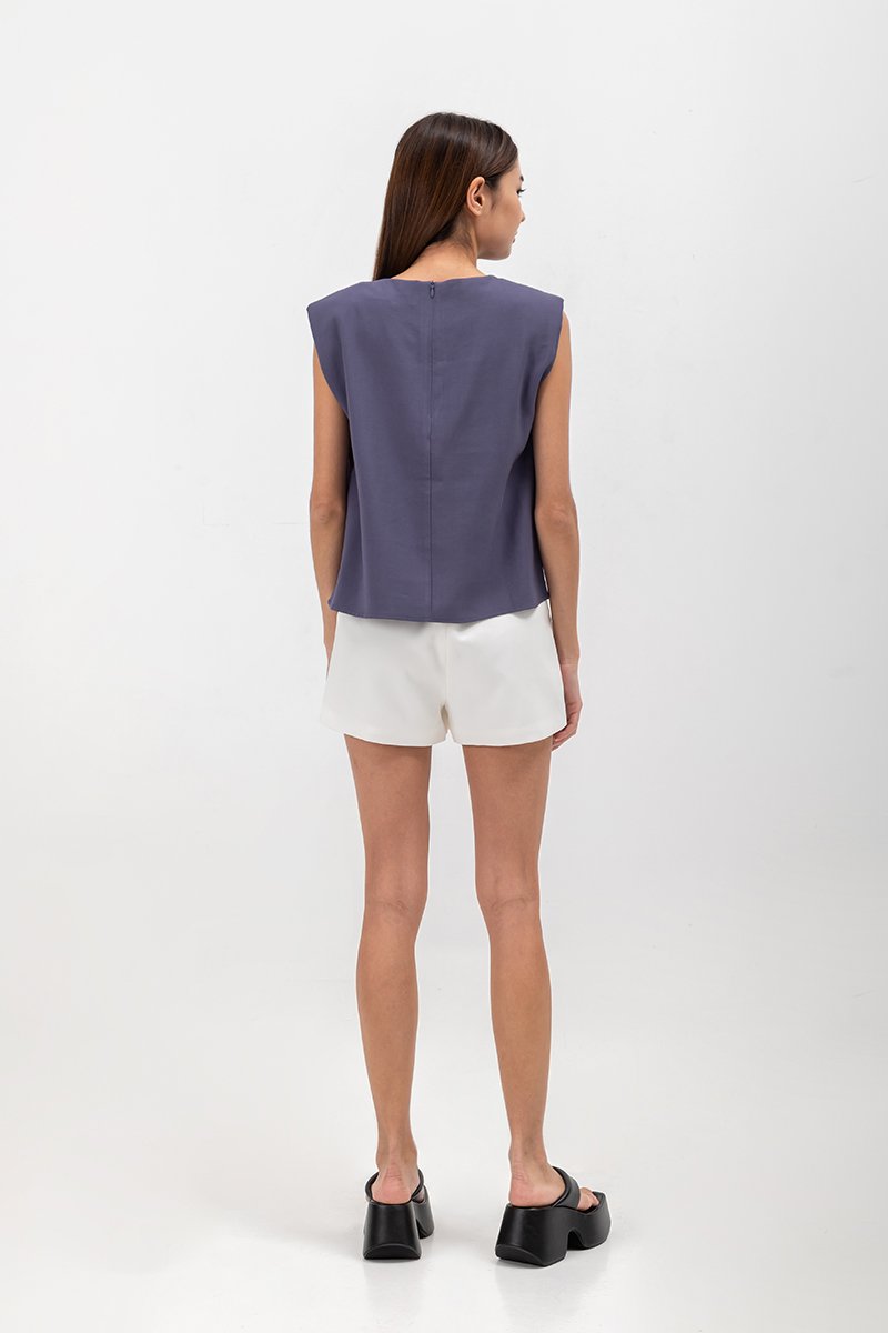 MARCIE SHOULDER PADDED TOP