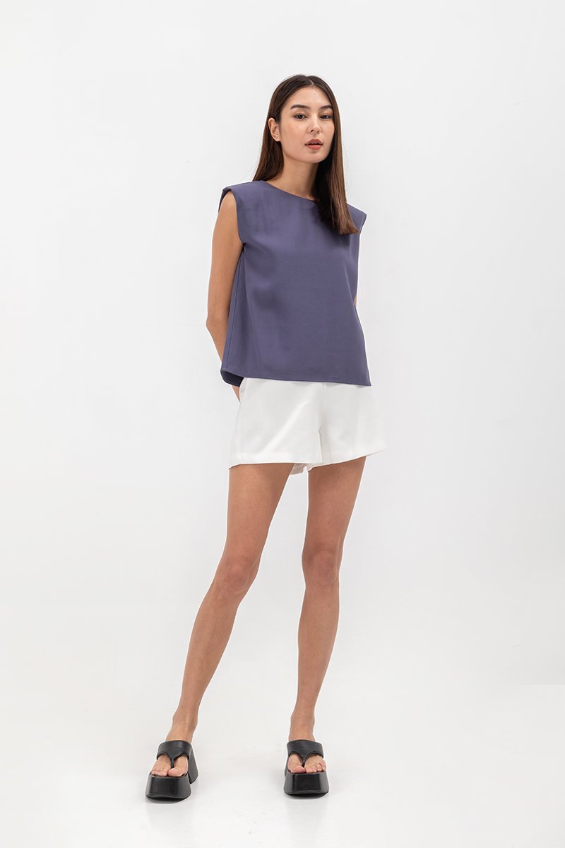 MARCIE SHOULDER PADDED TOP