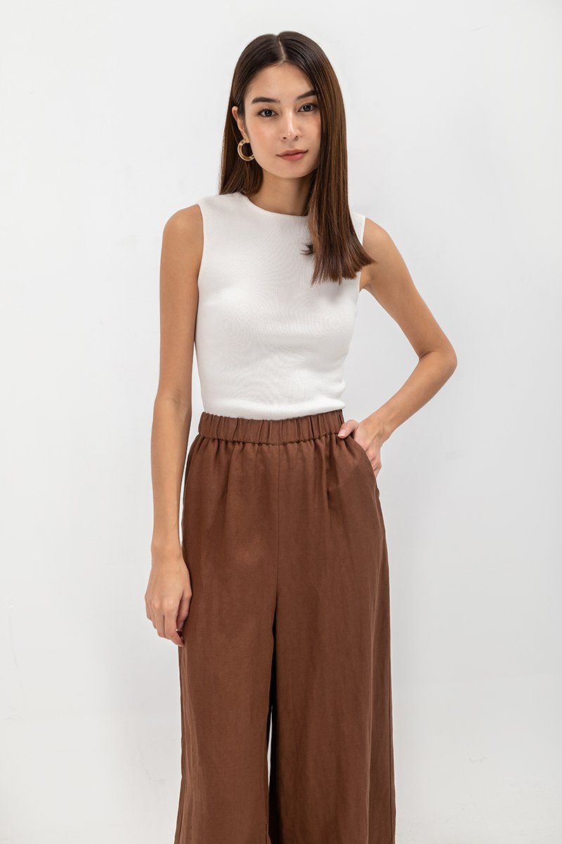 IYANA SLEEVELESS KNIT TOP