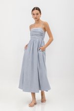 KIEVA PLEATED CHEST CAMISOLE MAXI DRESS