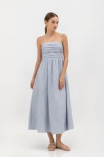 KIEVA PLEATED CHEST CAMISOLE MAXI DRESS