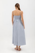 KIEVA PLEATED CHEST CAMISOLE MAXI DRESS
