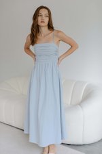 KIEVA PLEATED CHEST CAMISOLE MAXI DRESS