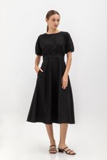 MAYBEL FIT AND FLARE MIDI DRESS MAYBEL FIT AND FLARE MIDI DRESS