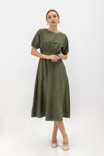MAYBEL FIT AND FLARE MIDI DRESS MAYBEL FIT AND FLARE MIDI DRESS
