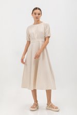 MAYBEL FIT AND FLARE MIDI DRESS MAYBEL FIT AND FLARE MIDI DRESS
