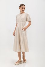 MAYBEL FIT AND FLARE MIDI DRESS MAYBEL FIT AND FLARE MIDI DRESS
