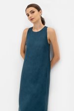 IDRA V BACK MIDI LINEN DRESS IDRA V BACK MIDI LINEN DRESS
