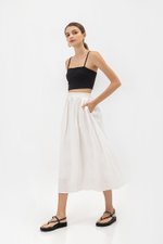 RAYNE FLARE MIDI LINEN SKIRT RAYNE FLARE MIDI LINEN SKIRT