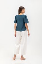 KANDY FLUTTER SLEEVE LINEN TOP KANDY FLUTTER SLEEVE LINEN TOP
