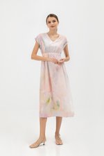 SEDNA PRINTED ELASTIC WAISTBAND DRESS SEDNA PRINTED ELASTIC WAISTBAND DRESS