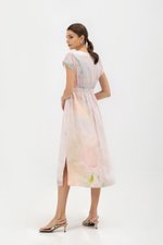 SEDNA PRINTED ELASTIC WAISTBAND DRESS SEDNA PRINTED ELASTIC WAISTBAND DRESS