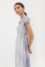 SEDNA PRINTED ELASTIC WAISTBAND DRESS SEDNA PRINTED ELASTIC WAISTBAND DRESS