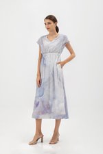 SEDNA PRINTED ELASTIC WAISTBAND DRESS SEDNA PRINTED ELASTIC WAISTBAND DRESS