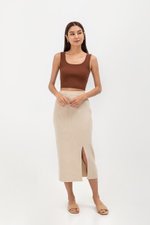 PAULINE KNIT SKIRT W SLIT