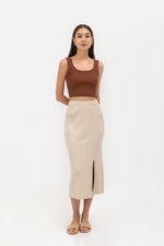 PAULINE KNIT SKIRT W SLIT