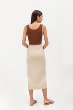 PAULINE KNIT SKIRT W SLIT