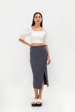 PAULINE KNIT SKIRT W SLIT