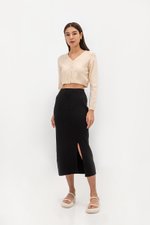 PAULINE KNIT SKIRT W SLIT