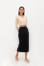 PAULINE KNIT SKIRT W SLIT