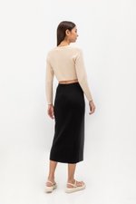 PAULINE KNIT SKIRT W SLIT