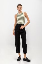 KHALEESI TAPERED COTTON PANTS