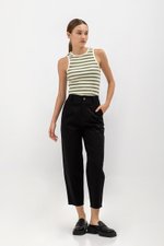 KHALEESI TAPERED COTTON PANTS