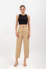 KHALEESI TAPERED COTTON PANTS