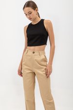 KHALEESI TAPERED COTTON PANTS