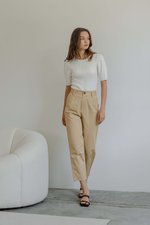 KHALEESI TAPERED COTTON PANTS
