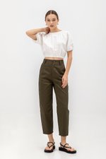 KHALEESI TAPERED COTTON PANTS
