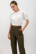 KHALEESI TAPERED COTTON PANTS