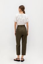 KHALEESI TAPERED COTTON PANTS