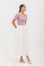 LUCRETIA PUFF SLEEVE KNIT TOP LUCRETIA PUFF SLEEVE KNIT TOP