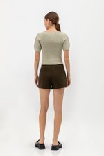 LUCRETIA PUFF SLEEVE KNIT TOP LUCRETIA PUFF SLEEVE KNIT TOP