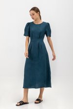 BENEDETTA PLEATED WAIST MIDI DRESS