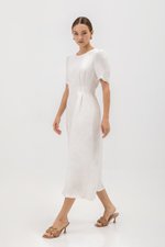 BENEDETTA PLEATED WAIST MIDI DRESS