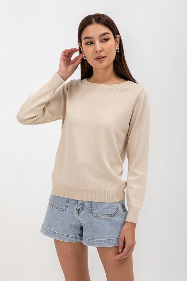 JACKIE KNIT SWEATER TOP