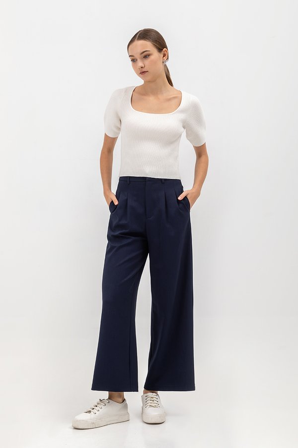 LUCRETIA PUFF SLEEVE KNIT TOP