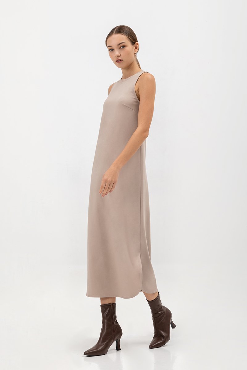 AIMEE COLUMN MIDI DRESS
