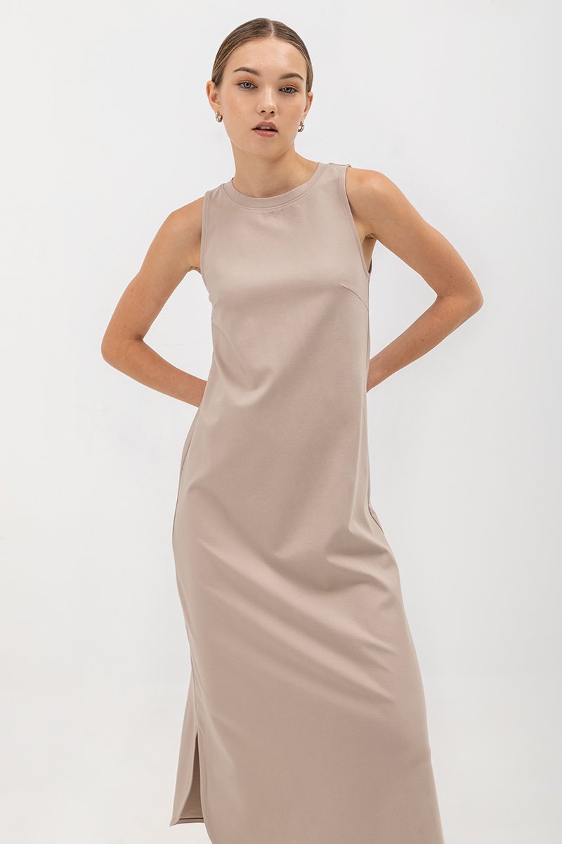 AIMEE COLUMN MIDI DRESS