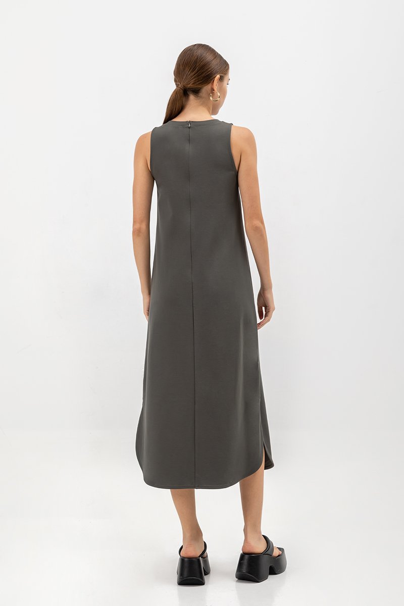 AIMEE COLUMN MIDI DRESS